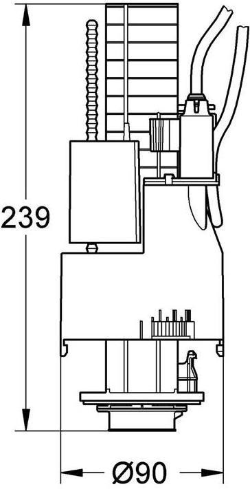 Immagine prodotto Grohe Valvola di scarico a 2 vie per cassette di risciacquo Wd 6 l/3 l