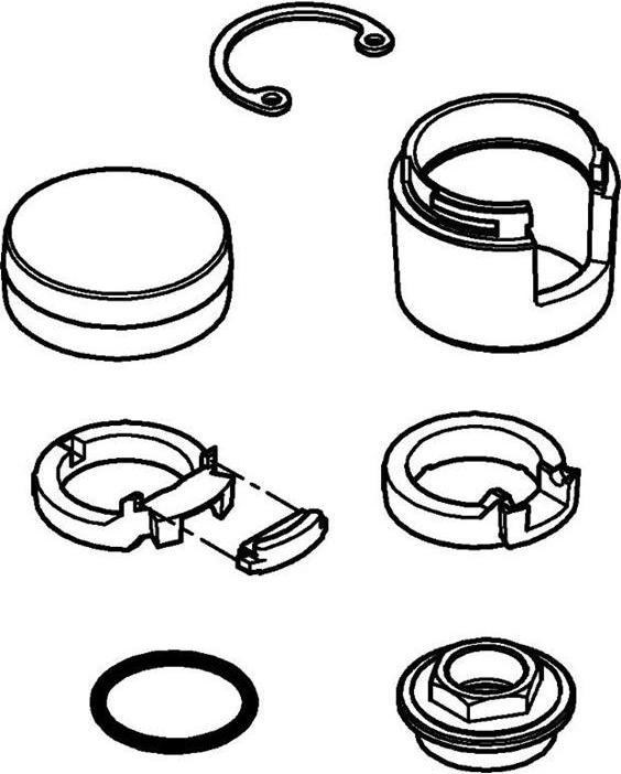 Produktbild Grohe Set f Euromix-Hebelkopf ab Baujahr 76 chr