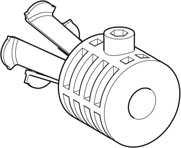Image du produit Geberit Fixation murale WB9N-T Flow 300, WC mural 4U