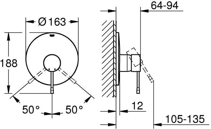 Immagine prodotto Grohe Miscelatore monocomando per doccia ESSENCE set pronto all'uso f Rapido E chr