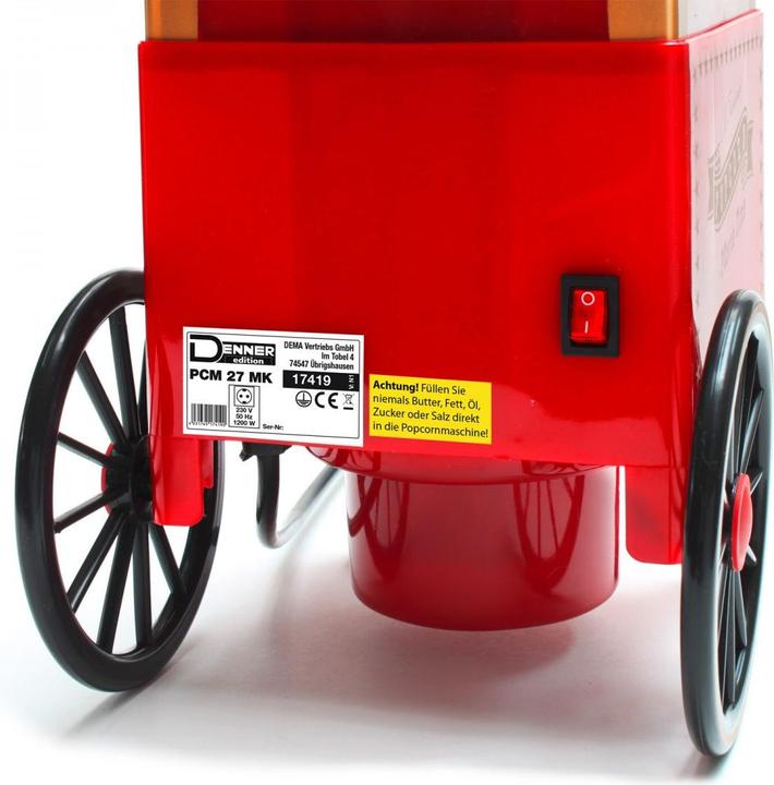 Actual product image Dema Popcorn Machine Popcorn Maker 'Nostalgia