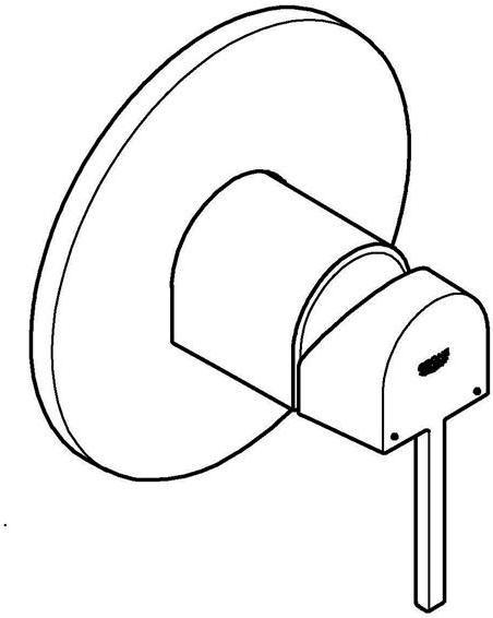 Immagine prodotto Grohe Miscelatore monocomando per doccia PLUS in grafite dura spazzolata