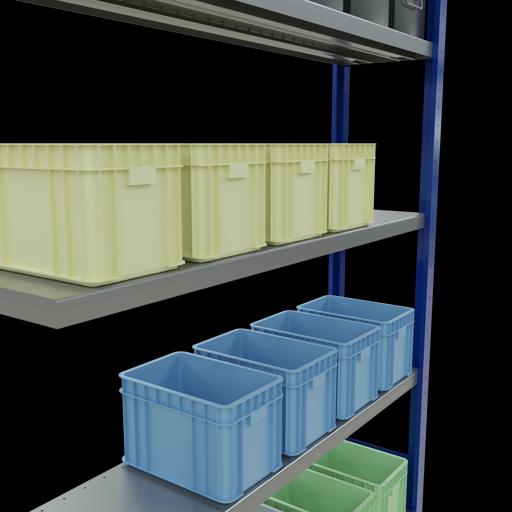 Produktbild Schulte Lagertechnik Stecksystem Anbauregal MULTIplus250 mit Längenriegel