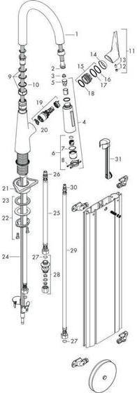 Produktbild hansgrohe HG Einhebel-Spültischmischer 200 TALIS S DN 15, mit sBox, Ausziehbrause chrom