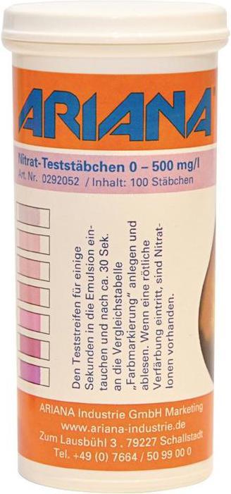 Produktbild Ariana Messstäbchen TRGS 611 Nitrat-Gehalt 0-500 mg/l 100 St.