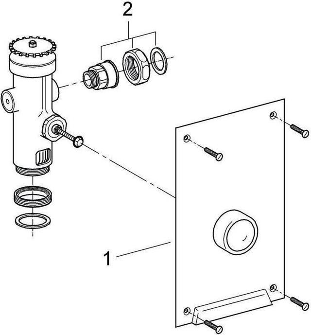 Produktbild Grohe WC-Druckspüler 3/4" o Vorabsperrung chr