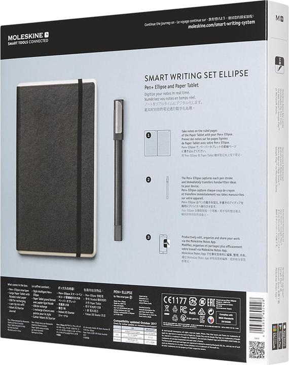 Produktbild Moleskine Smart Writing Set Ellipse (A5, Liniert, Harter Einband)