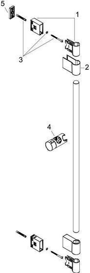 Produktbild hansgrohe Unica Duschstange Varia 72 cm