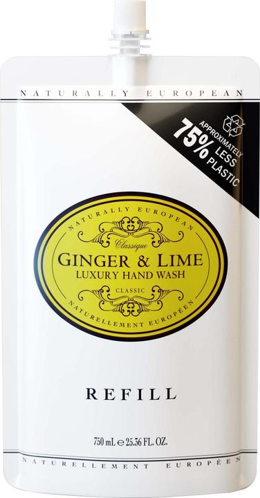 Produktbild Naturally European Handseife zum Nachfüllen - Ingwer & Limette, 750ml (Handseife Nachfüllpackung, 750 ml)