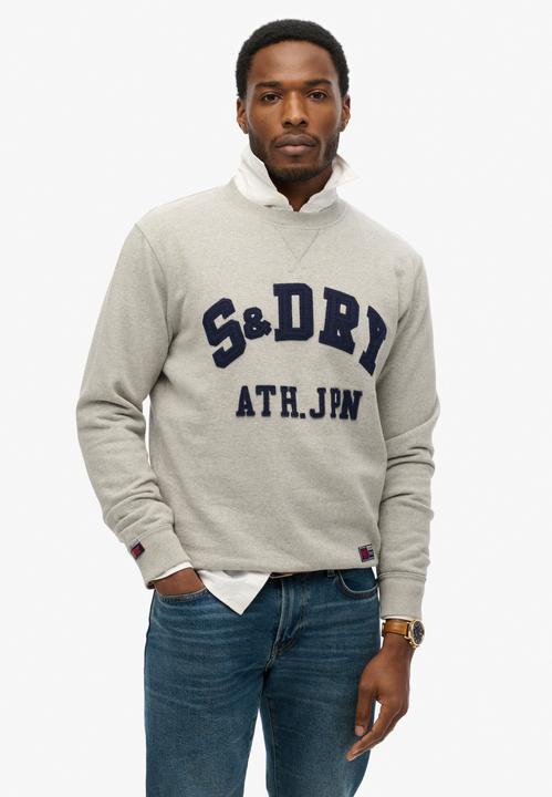 Superdry VINTAGE ATHLETIC CREW Heren Trui (S)