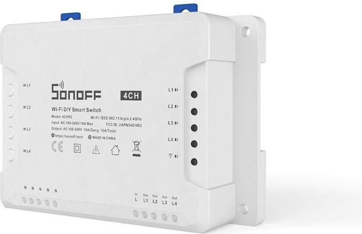 Actual product image Sonoff 4CHR3 (Switch actuator)