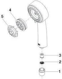 Produktbild Dornbracht Dornb Handbrause Durchfluss max. 9 l/min chrom (3 Strahlarten, 9 l/min)