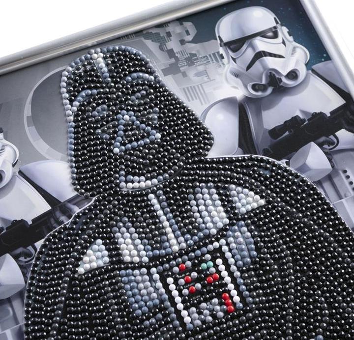 Produktbild Craft Buddy Darth Vader und Sturmtruppler, 21x25cm Bild mit Rahmen Crystal Art