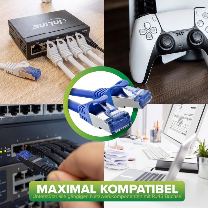 Immagine prodotto InLine Cavo di rete (S/FTP, CAT6a, 1 m)