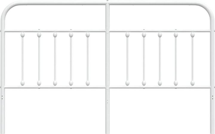 Image du produit VidaXL Kopfteil Metall Weiss 160 cm, Farbe: Weiss, Material (166 x 3 x 100 cm)
