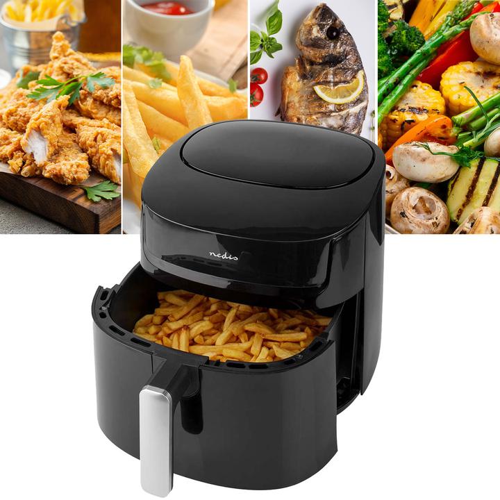 Produktbild Nedis Heissluft Friteuse | 7,2 l | Timer: 240 min | Anzahl voreingestellter Programme: 8 | Digital | (EU-Stecker)