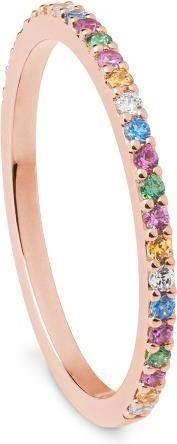 Breuning RING - Brill. | Sky Blue | Apple Green | Saf. Pink (48, 750/18 K Gold)
