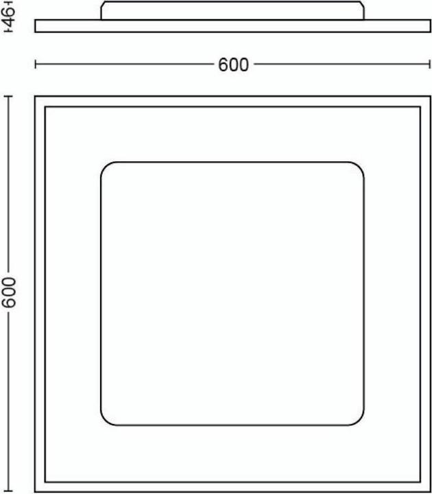 Actual product image Philips Hue Aurelle Basis BT (3550 lm)