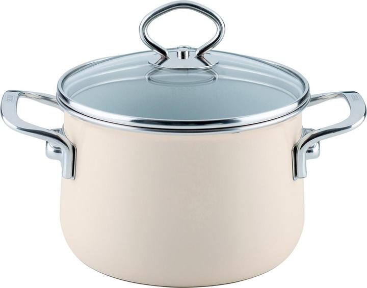 Produktbild Riess Fleischtopf m.Glasd. 16cm,2L (16 cm, Kochtopf, Emaille)