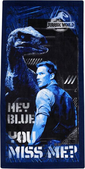 Actual product image Jurassic World Beach Towel - Blue (140 x 70 cm)
