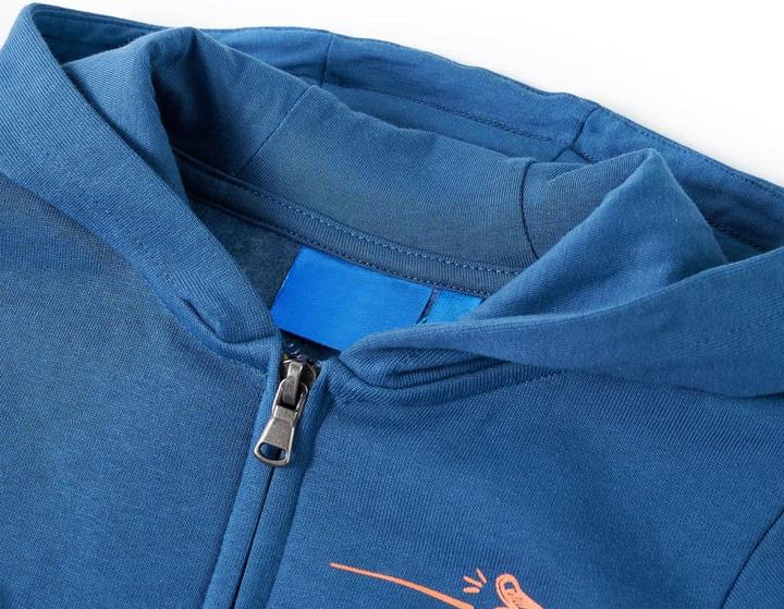 Immagine prodotto VidaXL Maglia con cappuccio per bambini blu 104,Materiale: 80 % cotone. 20 (104)