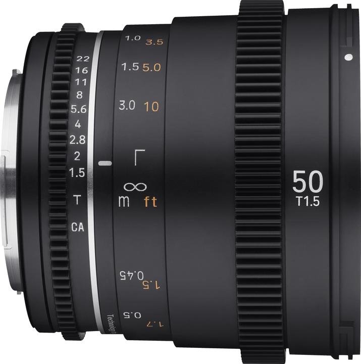 Produktbild Samyang MF 50mm T1,5 VDSLR MK2 Canon EF (Canon EF, APS-C / DX, Vollformat, Micro Four Thirds)
