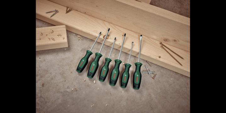 Productafbeelding Bosch Home & Garden Schroevendraaierset 6-delig (Phillipps kruissleuf (PH), Kruisvormig PZ, Schroeven met sleufkop)