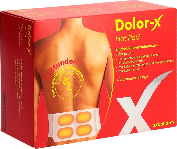 Produktbild Dolor-X Hot Pad Wärmeumschläge 4 Stk (4 x)