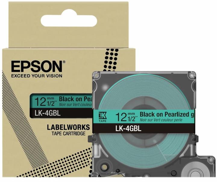 Produktbild Epson Tape Pearl Green/BK 12mm 9m LK-4GBL (1.20 cm, Grün)