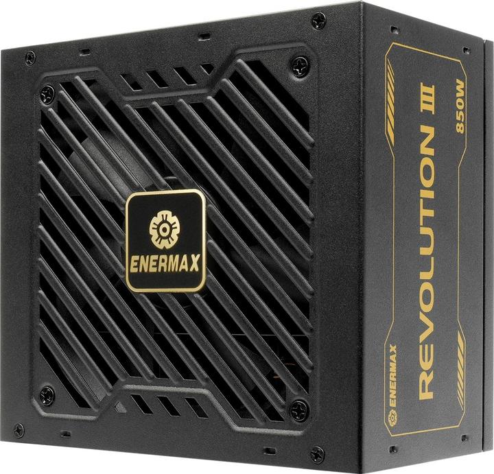 Actual product image Enermax Power Supply 850W Revolution3 80+ Gold Black FULLMOD (850 W)