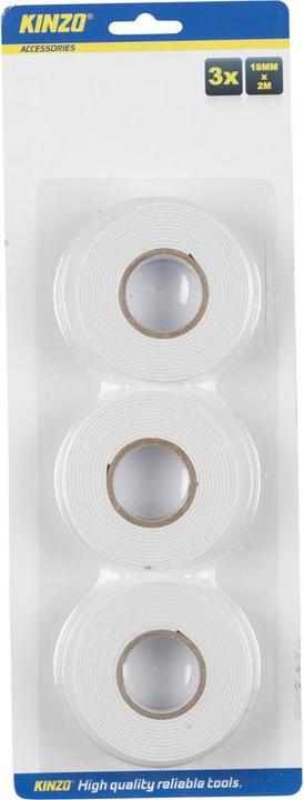 Actual product image Kinzo Tape double sided 18mmx1,6mmx2 (18 mm)