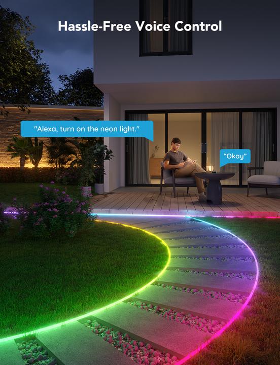 Image du produit Govee Lampes à bande néon (RGBIC, 1000 cm, Extérieur)