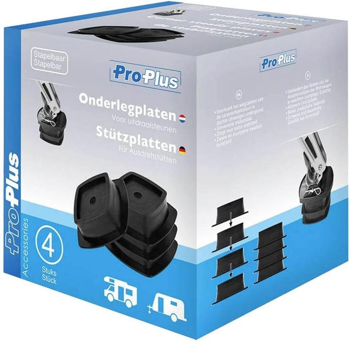 Produktbild Polyston Stützplatten stapelbar für Ausdrehstützen Set von 4 Stück