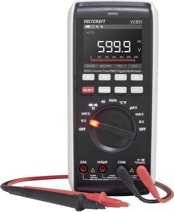 Produktbild Voltcraft VC851 Digital Multimeter (CAT III 1000V, CAT IV 600V)