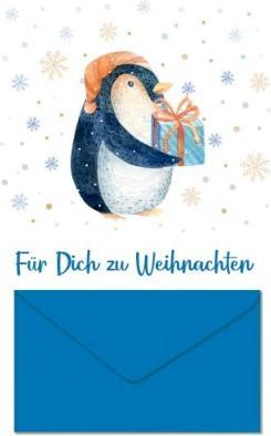Actual product image Taurus Kunstkarten Christmas card - For you for Christmas with envelope