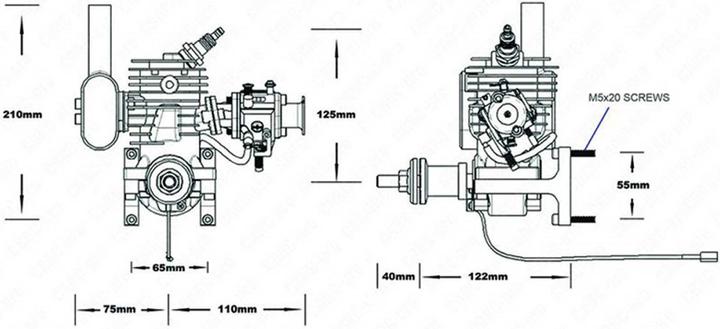 Produktbild NGH benzinmotor crrcpro gf40i (kit)