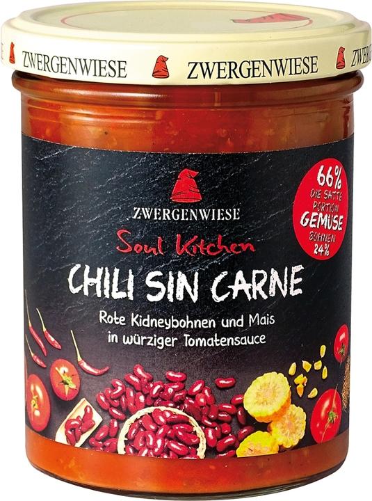 Actual product image Zwergenwiese Soul Kitchen Chili Sin Carne Organic (370 g)