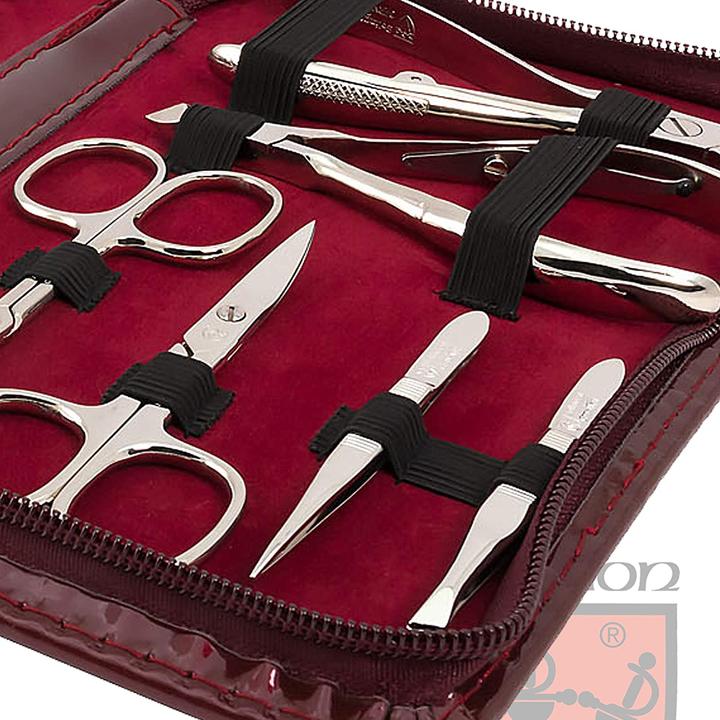 Produktbild Kellermann Nagelpflegeset Cinisello 16-tlg., Weinrot/Lack