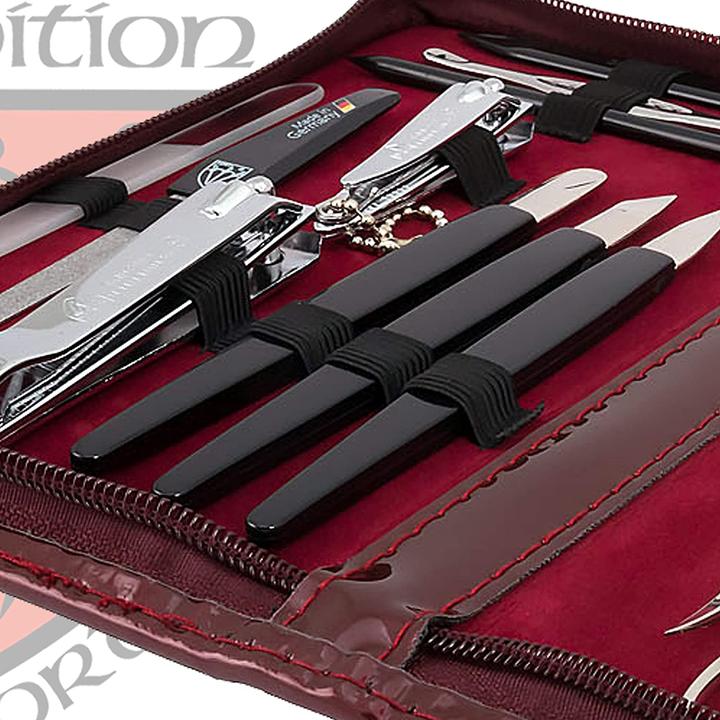Produktbild Kellermann Nagelpflegeset Cinisello 16-tlg., Weinrot/Lack