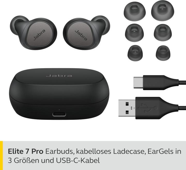 Actual product image Jabra Elite 7 Pro (ANC, 8 h, Cable)