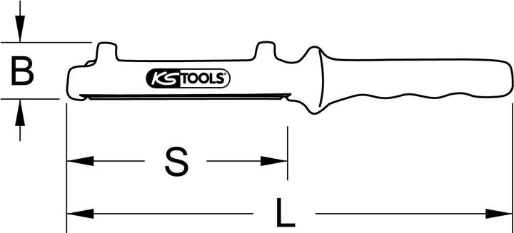 Image du produit KS Tools Scie à gaine isolée, 330mm (0.33 m)