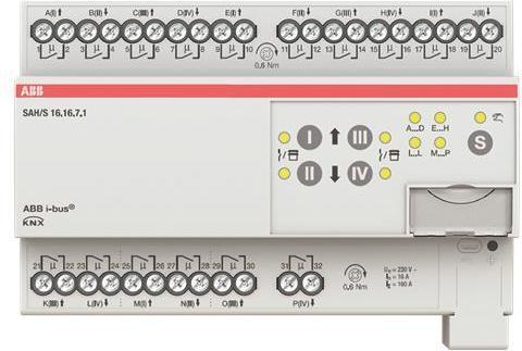 Actual product image ABB SAH/S16.16.7.1 Switching/shutter actuator, 16gang, 16 A, REG (Shutter actuator)