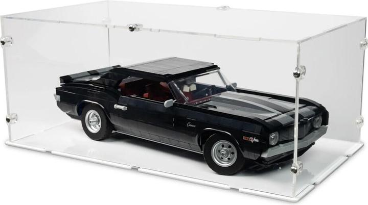 Produktbild iDisplayit Acryl-Display für LEGO® 10304 Chevrolet Camaro Z28 (Mit weissen Boden)