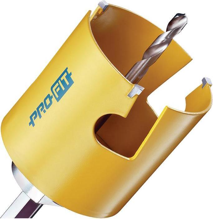 Pro-Fit Lochsäge Multipurpose Sägen-Ø 80 mm Schnitttiefe 52 mm HSS Schaftausführung 6-kant (80 Millimeter)