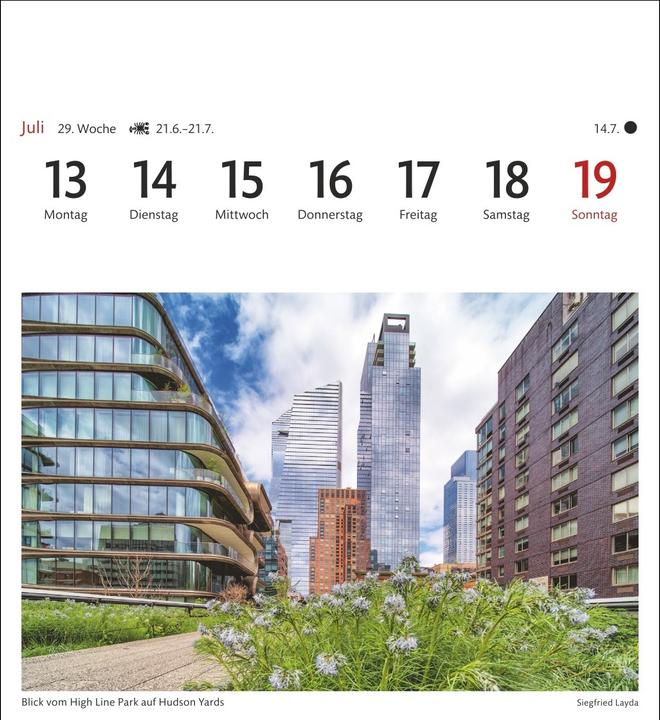 Actual product image Harenberg New York Sehnsuchtskalender 2026 - Wochenkalender mit 53 Postkarten (German)