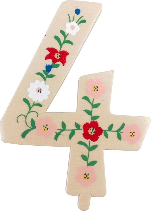 Immagine prodotto Tib Numero di compleanno Numero 4 Legno Multicolore