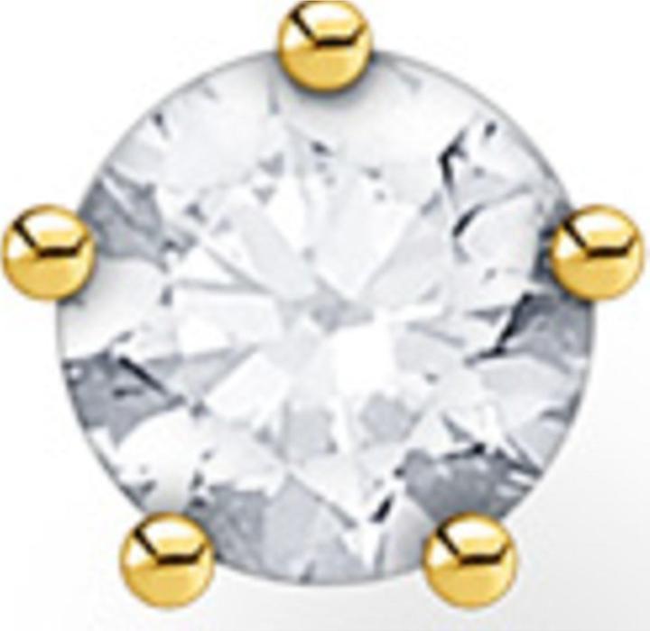 Produktbild Thomas Sabo Ohrstecker (Einzelstück) (925er Silber, 750 Gelbgold Vergoldung)