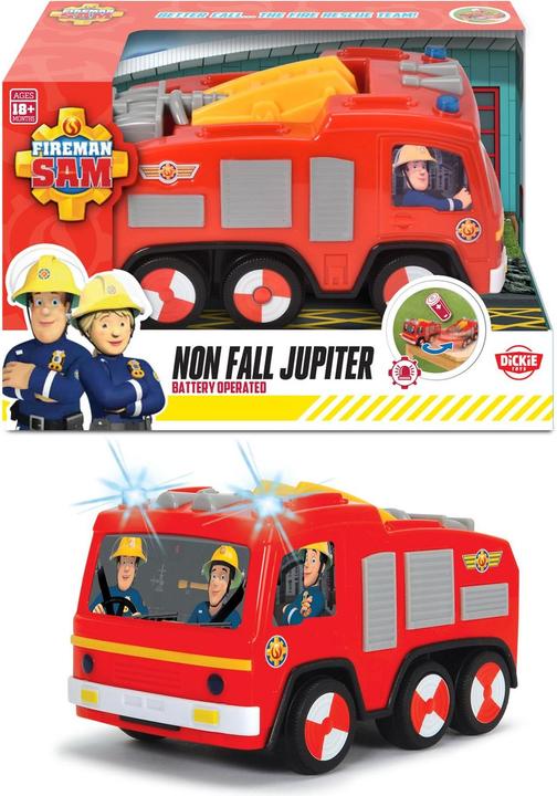 Actual product image Dickie Fireman Sam Non Case Jupiter Fire Truck