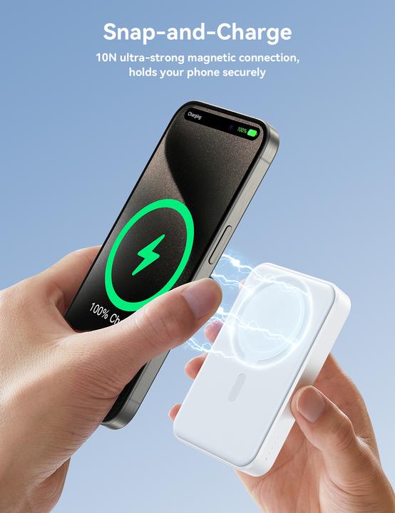 Immagine prodotto Joyroom Mini magnetico (10000 mAh, 20 W, 15 Wh)