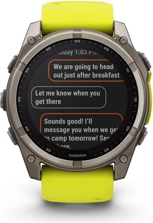 Actual product image Garmin Fenix 8 Solar Sapphire Titanium (51 mm)